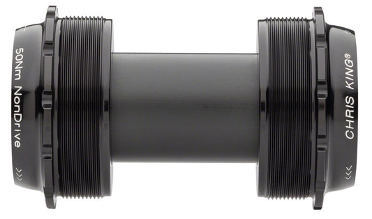 Chris King ThreadFit T47 24x Bottom Bracket Fit Kit 4 - T47 For Shimano Hollowtech II BLK Bottom Brackets Chris King   