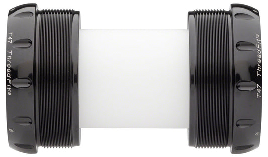 Chris King ThreadFit T47 30x Bottom Bracket Fit Kit 5 - T47 For 30mm Spindles BLK Bottom Brackets Chris King   