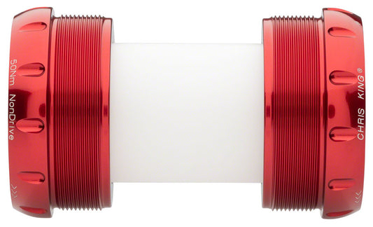 Chris King ThreadFit T47 30x Bottom Bracket with Fit Kit 1 - T47 For DUB Red Bottom Brackets Chris King   