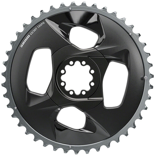SRAM Force Wide 2x12-Speed Outer Chainring - 43t 94 BCD 4-Bolt Polar Grey For use 30t Inner Chainrings SRAM   