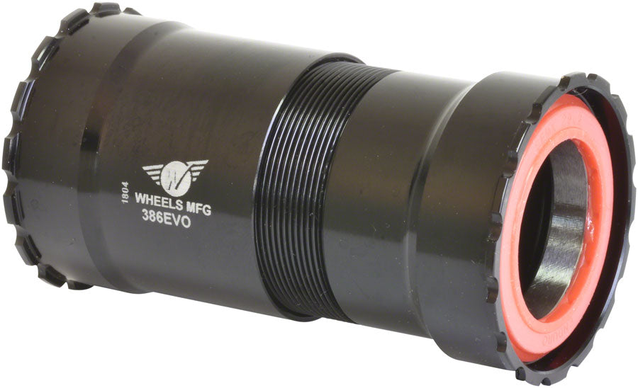 Wheels Manufacturing 386EVO Thread-Together Bottom Bracket - DUB Spindle ABEC-3 Bearing BLK Bottom Brackets Wheels Manufacturing   