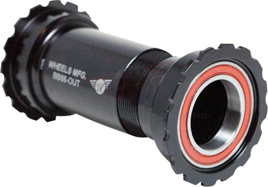 Wheels Manufacturing Thread Together BB86/92 SRAM Bottom Bracket Angular Contact Bearings BLK Threaded Cups Bottom Brackets Wheels Manufacturing   