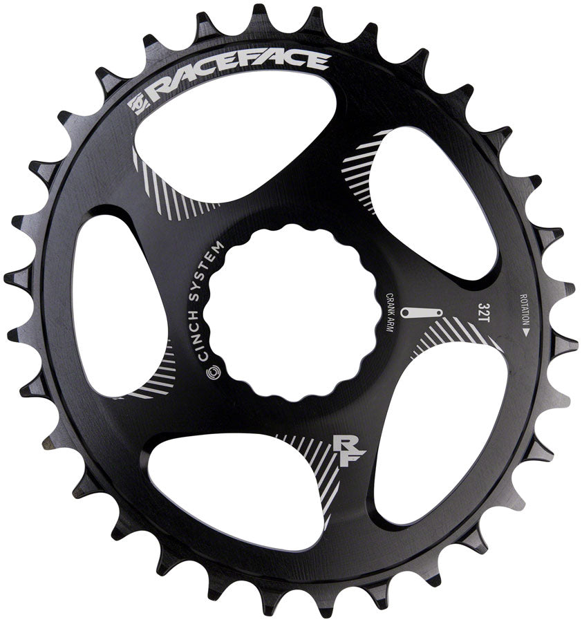 RaceFace Narrow Wide Oval Chainring: Direct Mount CINCH 30t Black Chainrings Race Face   