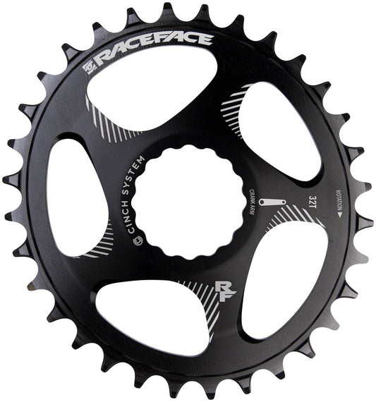 RaceFace Narrow Wide Oval Chainring: Direct Mount CINCH 28t Black Chainrings Race Face   