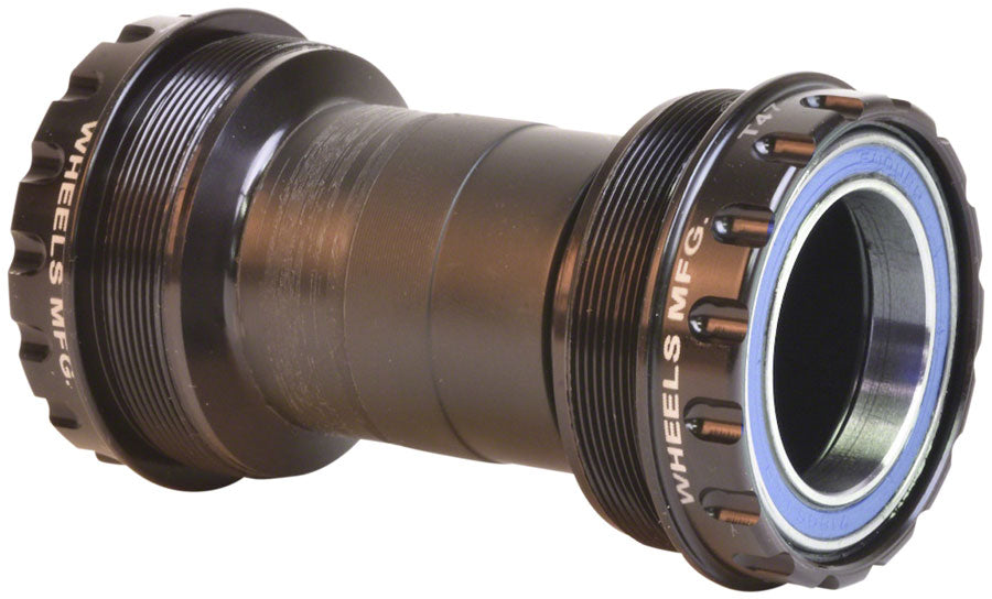 Wheels Manufacturing T47 Outboard Bottom Bracket - For 30mm Spindle ABEC-3 Bearings Fits Frames 68mm-100mm BB Shells BLK Bottom Brackets Wheels Manufacturing   