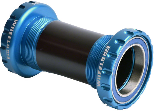 Wheels Manufacturing BSA Bottom Bracket - DUB Spindle ABEC 3 Teal Bottom Brackets Wheels Manufacturing   