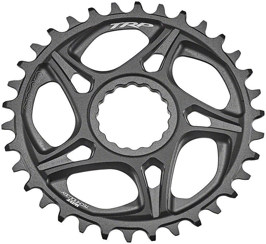 TRP CR-M8070 Boost Direct Mount Chainring - 32t 7-Speed DH CINCH Mount 6mm Offset 7075-T6 Aluminum Sandblasted BLK Chainrings TRP   