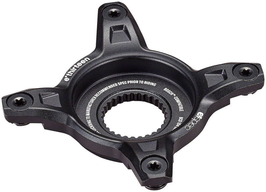 e*thirteen e*spec 104BCD Aluminum Direct Mount Spider - 104BCD 55mm CL Incl. Bolts Bosch Gen4 BLK Chainrings E*thirteen   