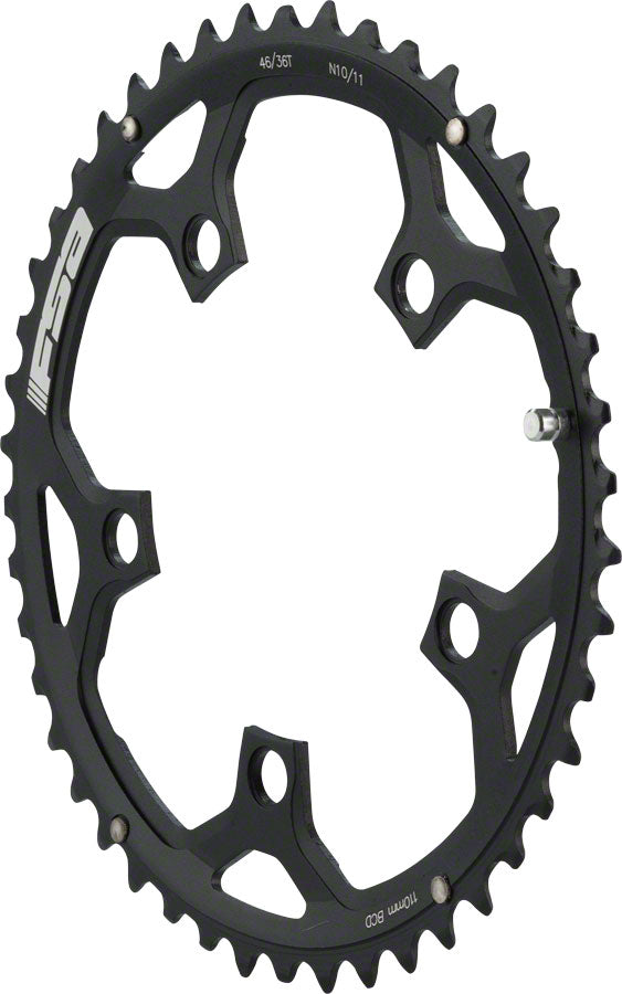 Full Speed Ahead Pro Road Chainring - 46t 110 BCD Aluminum N11 Black Chainrings FSA   