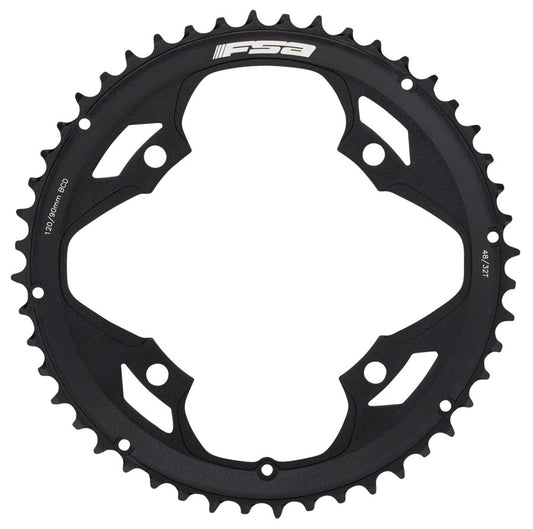 Full Speed Ahead Vero Pro Chainring - 48t 110mm BCD 4-Bolt Black Chainrings FSA   