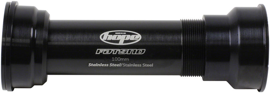 Hope PressFit 41 Bottom Bracket - 121mm Fat Bike For 24mm Spindle Stainless BLK Bottom Brackets Hope   