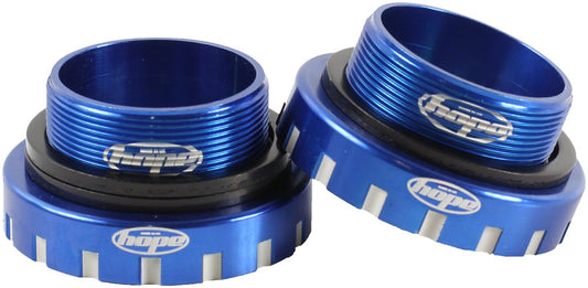 Hope BSA30 Threaded Bottom Bracket - 68/73/83/100/120mm For 30mm Spindle Stainless Blue Bottom Brackets Hope   