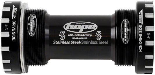 Hope BSA Threaded Bottom Bracket - 68mm Road For 24mm Spindle Stainless BLK Bottom Brackets Hope   