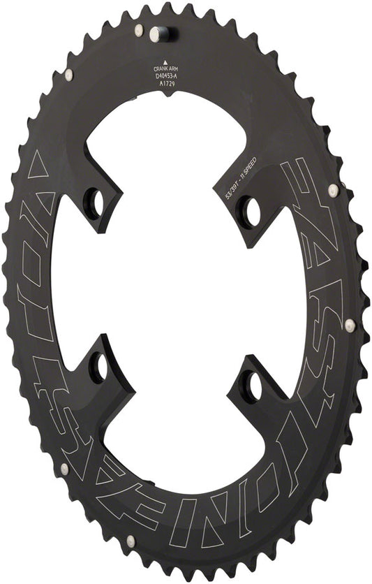 Easton Asymmetric Chainring: 4-Bolt 11-Speed 53t Black Chainrings Easton   