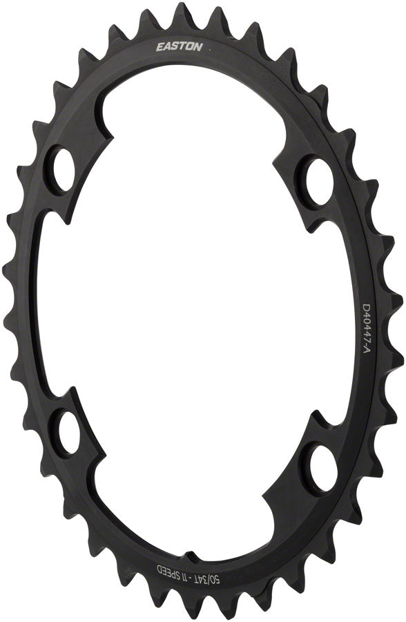 Easton Asymmetric Chainring: 4-Bolt 11-Speed 39t Black Chainrings Easton   