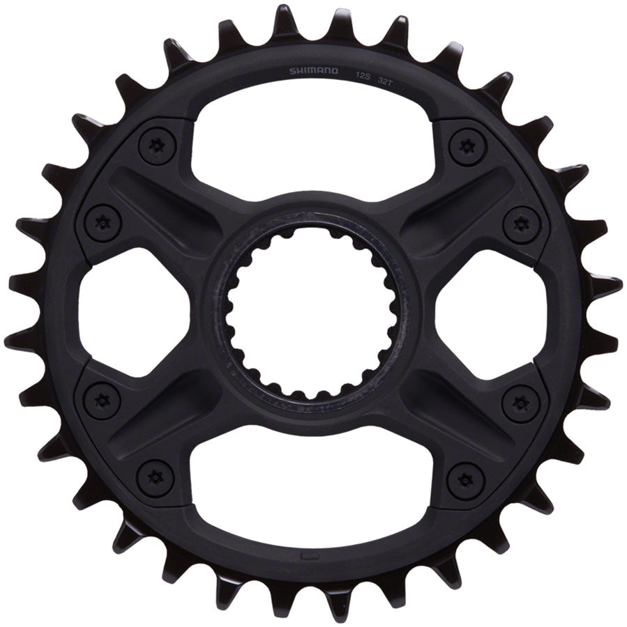 Shimano Deore FC-M6100-1 Direct Mount Chainring - 32t 12-Speed Black Chainrings Shimano   