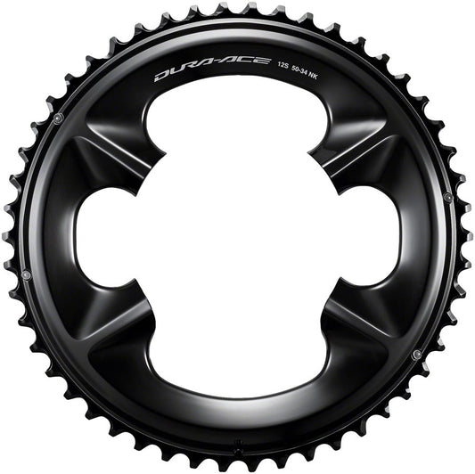 Shimano Dura-Ace FC-R9200 12-Speed Chainring - 50t Asymmetric 110 BCD BLK NK Chainrings Shimano   