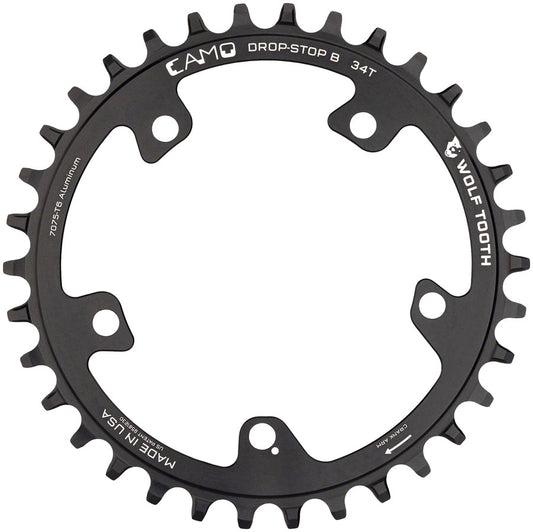 Wolf Tooth CAMO Aluminum Chainring - 32t Wolf Tooth CAMO Mount Drop-Stop B BLK Chainrings Wolf Tooth   