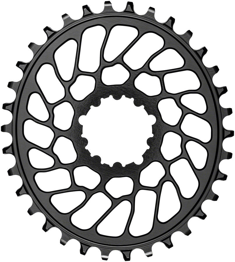 absoluteBLACK Oval Narrow-Wide Direct Mount Chainring - 34t SRAM 3-Bolt Direct Mount 0mm Offset BLK Chainrings Absolute Black   