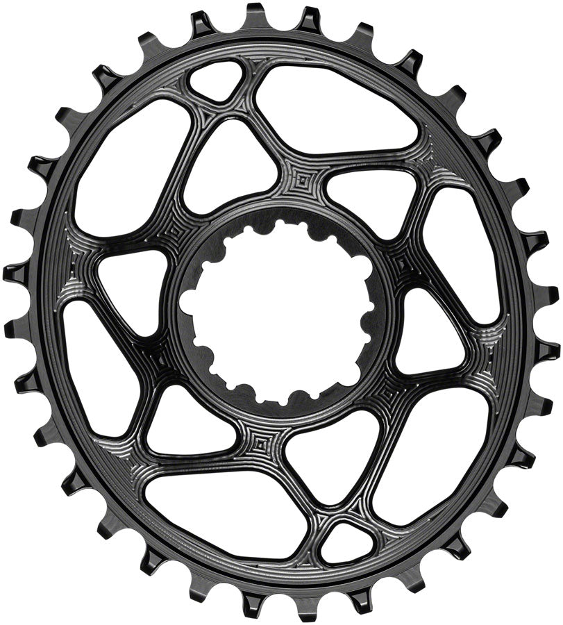 absoluteBLACK Oval Narrow-Wide Direct Mount Chainring - 32t SRAM 3-Bolt Direct Mount 3mm Offset BLK Chainrings Absolute Black   