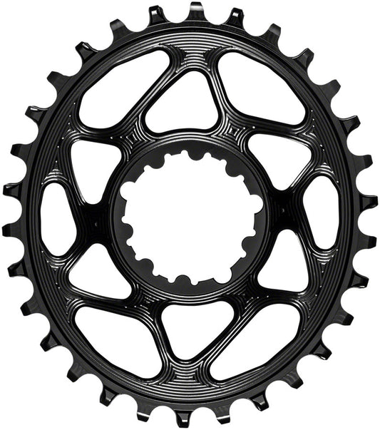 absoluteBLACK Oval Narrow-Wide Direct Mount Chainring - 30t SRAM 3-Bolt Direct Mount 6mm Offset BLK Chainrings Absolute Black   