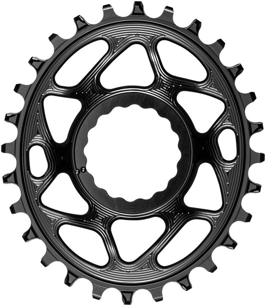 absoluteBLACK Oval Narrow-Wide Direct Mount Chainring - 28t CINCH Direct Mount 3mm Offset BLK Chainrings Absolute Black   
