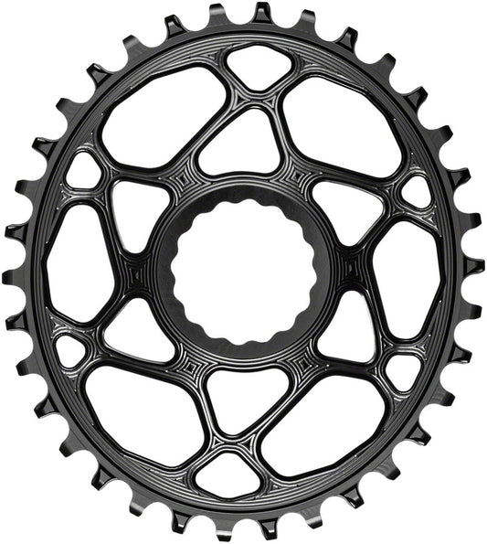 absoluteBLACK Oval Narrow-Wide Direct Mount Chainring - 34t CINCH Direct Mount 3mm Offset BLK Chainrings Absolute Black   