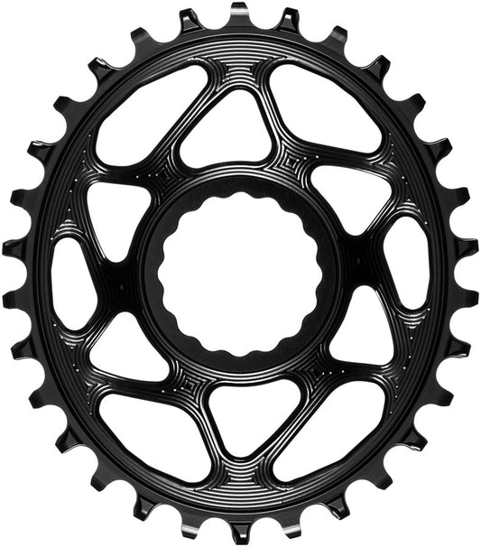 absoluteBLACK Oval Narrow-Wide Direct Mount Chainring - 30t CINCH Direct Mount 6mm Offset BLK Chainrings Absolute Black   