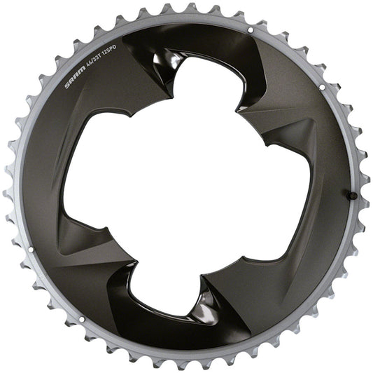 SRAM Force 2x12-Speed Outer Chainring - 48t 107 BCD 4-Bolt Polar Grey For use 35t Inner Chainrings SRAM   