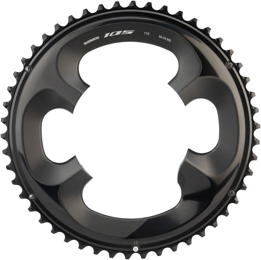 Shimano 105 FC-R7000 50t 4x110 bcd Asymmetric Chainring Black Chainrings Shimano   