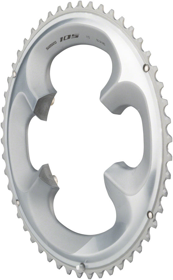 Shimano 105 FC-R7000 50t 4x110 bcd Asymmetric Chainring Silver Chainrings Shimano   