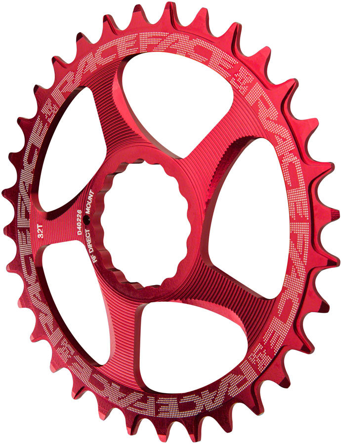 RaceFace Narrow Wide Chainring: Direct Mount CINCH 34t Red Chainrings Race Face   