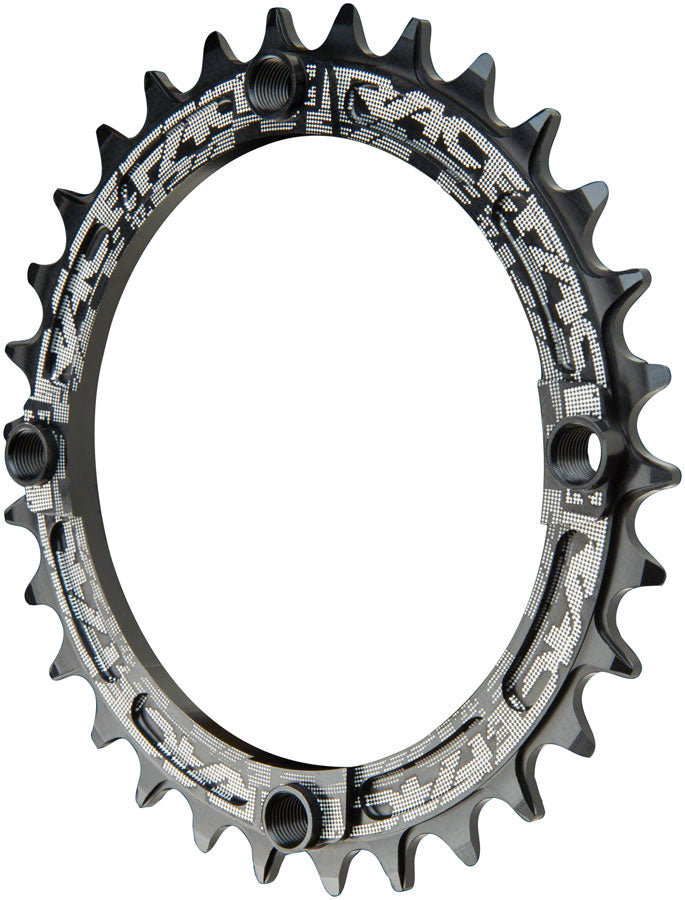 RaceFace Narrow Wide Chainring: 104mm BCD 30t Black Chainrings Race Face   