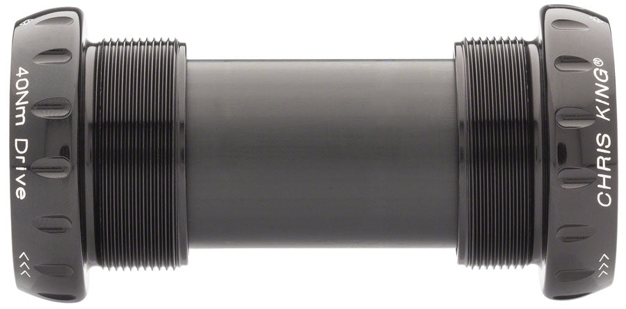 Chris King ThreadFit 24 Bottom Bracket Fit Kit 4 - English For Shimano Hollowtech II BLK Bottom Brackets Chris King   