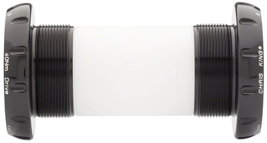 Chris King ThreadFit 30 Bottom Bracket Fit Kit 3 - English For 30mm Spindles BLK Bottom Brackets Chris King   