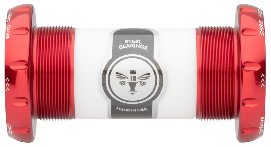 Chris King ThreadFit 30 Bottom Bracket Fit Kit 2 - English For DUB Road Red Bottom Brackets Chris King   