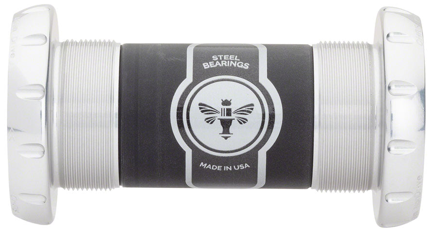 Chris King ThreadFit 30 Bottom Bracket Fit Kit 3 - English For 30mm Spindles Silver Bottom Brackets Chris King   