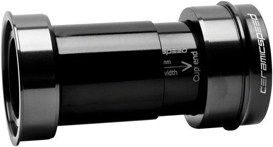 CeramicSpeed PF30A Road Bottom Bracket - DUB Road Spindle Black Bottom Brackets CeramicSpeed   