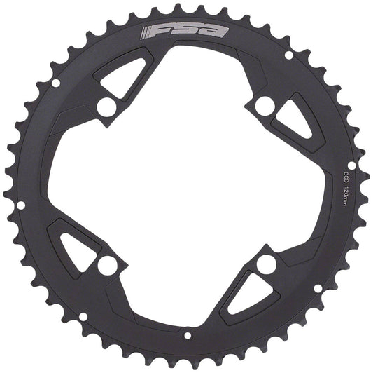 Full Speed Ahead Gossamer Pro ABS Road Chainring - 50t Outer Ring 120mm BCD 4-Bolt Aluminum N11 BLK Chainrings FSA   