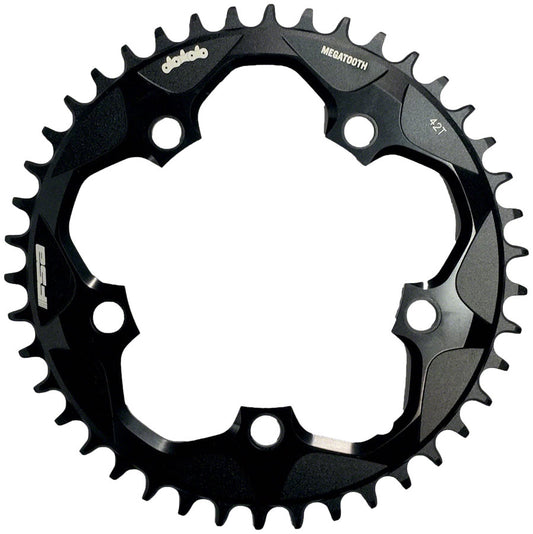 Full Speed Ahead Super Road Megatooth Chainring - 44t 110mm BCD 5-Bolt Aluminum For 1x11-Speed BLK Chainrings FSA   