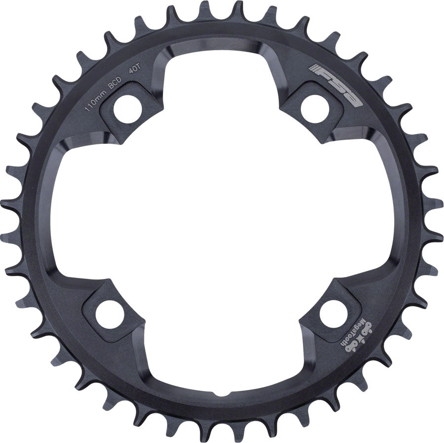 Full Speed Ahead Gossamer Pro MegaTooth Chainring - 40t 110 Full Speed Ahead ABS BCD 4-Bolt Aluminum For 1 x 11-Speed BLK Chainrings FSA   