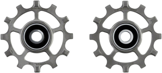 CeramicSpeed Pulley Wheels SRAM AXS Road 12-Speed - 12 Tooth Coated Races Titanium Raw Pulley Assembly CeramicSpeed   