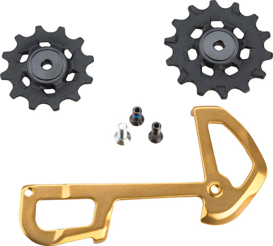 SRAM XX1 Eagle Ceramic Bearing Pulleys and Gold Inner Cage Cage Assembly SRAM   