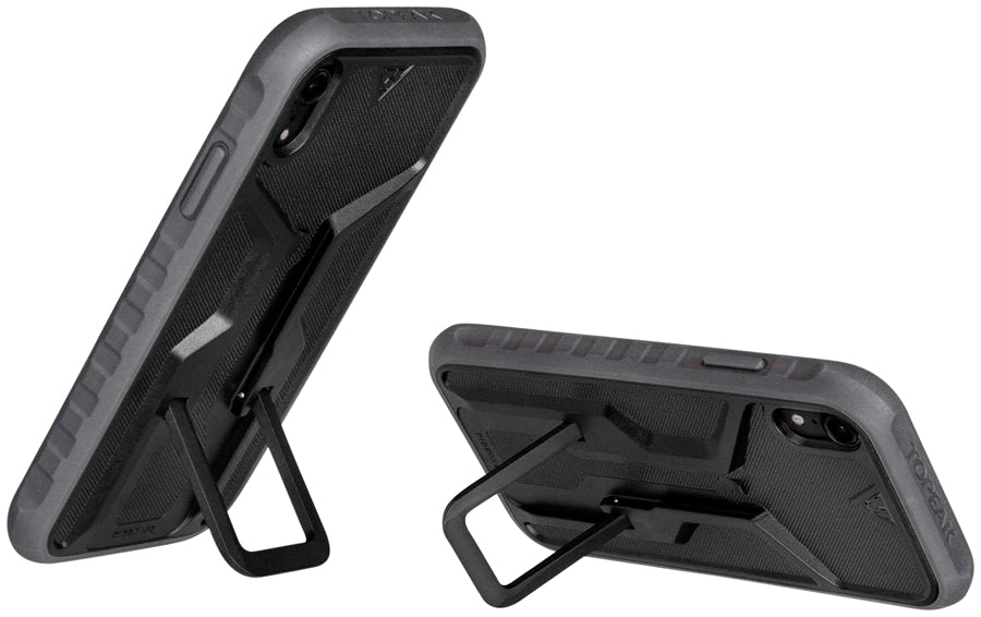 Topeak Ridecase with Mount - Fits iPhone XR Black/Gray Phone Bag and Holder Topeak   