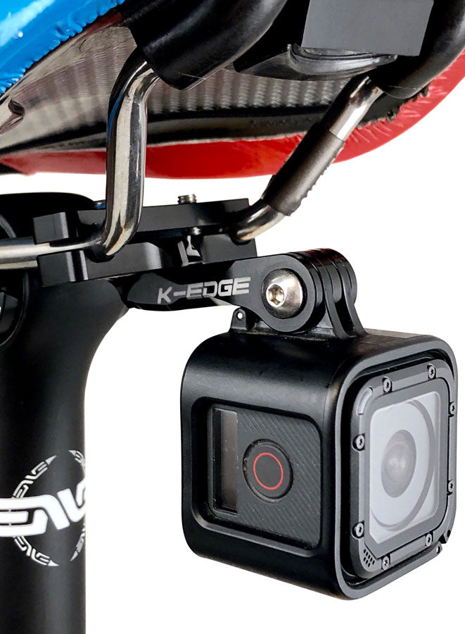 K-EDGE Go BIG Pro Saddle Rail Camera Mount GoPro Garmin Shimano BLK Camera Mounts K-Edge   