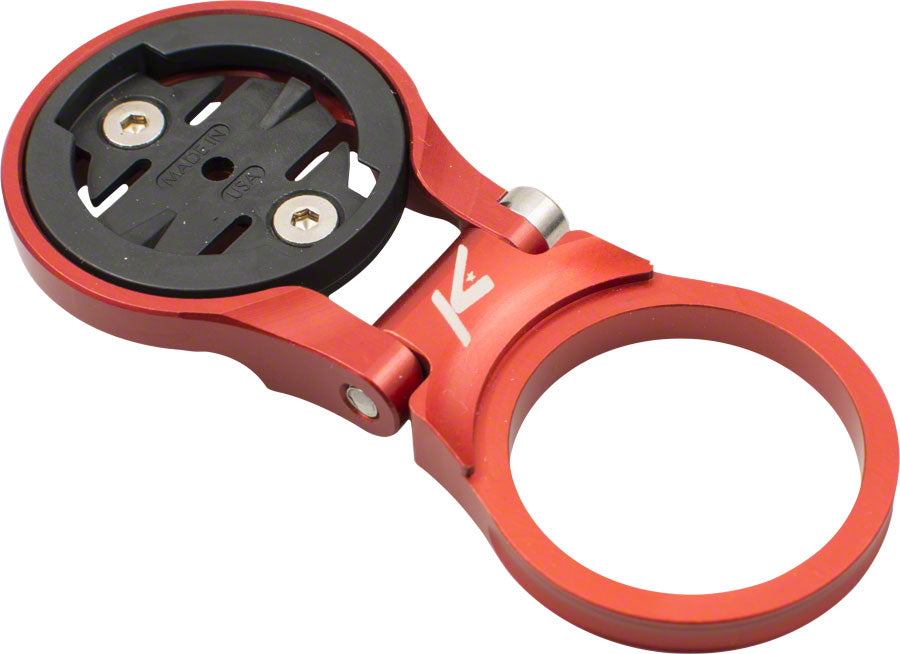 K-EDGE Adjustable Stem Mount for Garmin Quarter Turn Type Computers Red Computers and Accessories K-Edge   