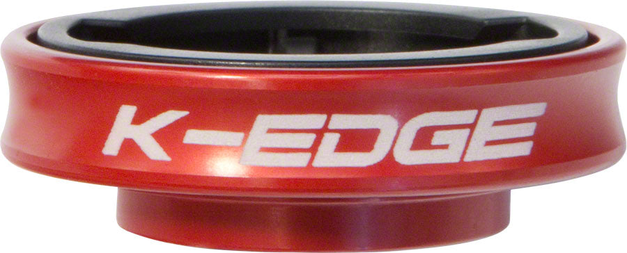 K-EDGE Gravity Stem Cap Mount for Garmin Quarter Turn Type Computers Red Computers and Accessories K-Edge   