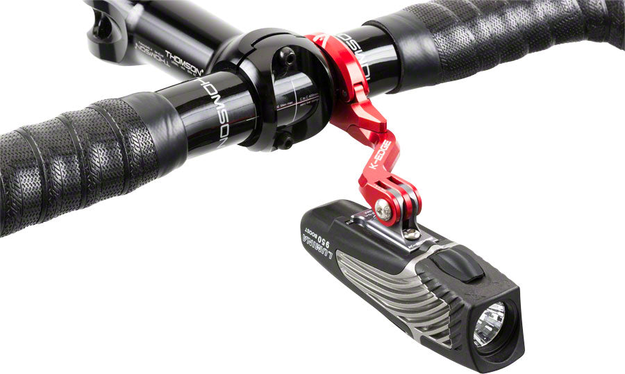 K-EDGE Go Big Pro Universal Action Camera Light On-Center Handlebar Mount 31.8mm BLK Camera Mounts K-Edge   