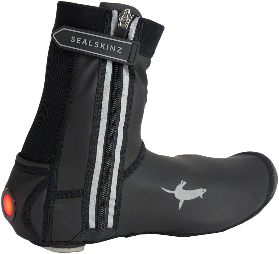 Sealskinz All Weather LED Open Sole Cycle Overshoe - Black Medium Shoes and Insoles SealSkinz   