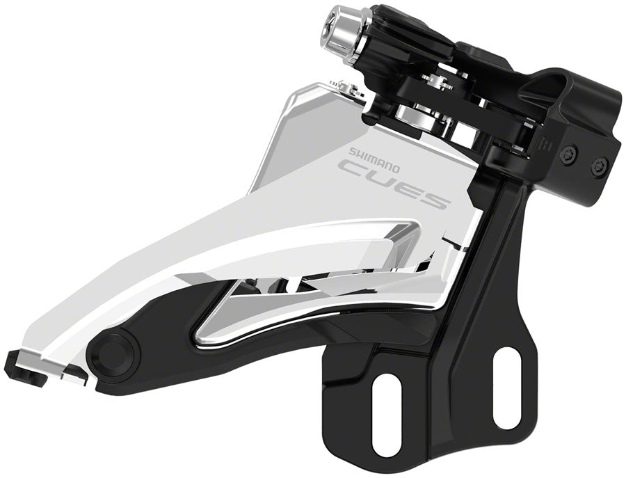 Shimano CUES FD-U4000-E Front Derailleur - 9/10-Speed Double Side Swing E-Type Mount 36/40t Max BLK/Silver Front Derailleurs and Parts Shimano   